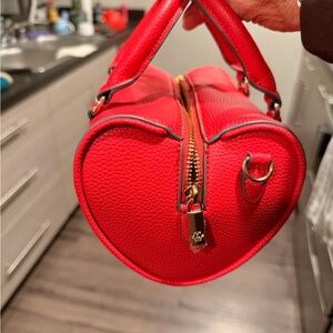 Red Heart-Shaped Women's Bag